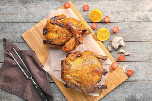 Outset QS54 Flavor Roaster for Chicken and Potatoes, Made of Stainless Steel