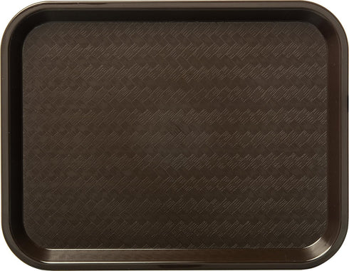 Carlisle FoodService Products Cafe Food Tray, 10 x 14 Inches, Chocolate, Plastic Cafeteria Tray