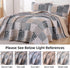 Set 3 Set, Set 90"x96" Mybedsoul Patchwork Quilt Queen Size, Pieces Blue Brown Floral Plaid Bedspread Coverlet