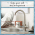 Home Acre Designs Sponge Holder for Kitchen Sink, Rustic Farmhouse Decor, White Ceramic