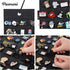 PACMAXI Hanging Brooch Pin Organizer - Display Pins Storage Case Holds Up to 96 Pins (Not Include Accessories)