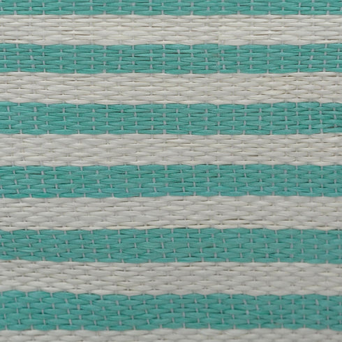 DII Medium Rectangle Woven Paper Storage Bin, Pinstripe, Aqua