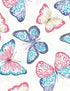 Covers For The Home Deluxe Elastic Edged Vinyl Fitted Table Cover, Butterfly Pattern, Large Round