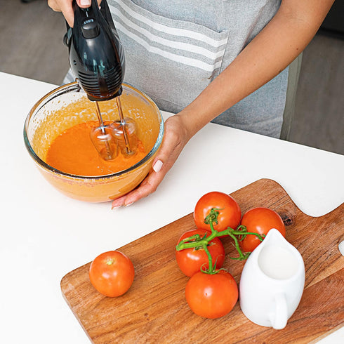 OVENTE 5-Speed Electric Hand Mixer, Stainless Steel Mixing Whisk, Portable & Lightweight 150W Motor, Black HM151B