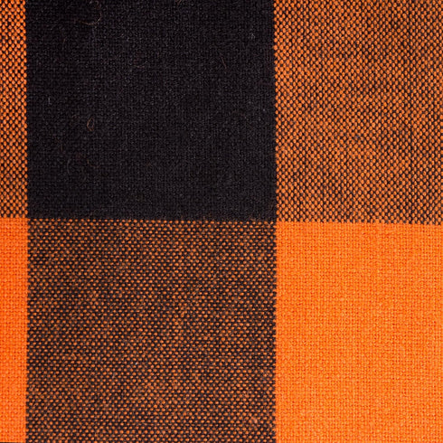 DII Buffalo Check Collection Classic Farmhouse Table Runner, Orange & Black, 14x72