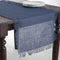 SARO LIFESTYLE JU209 Mari Sati Runners - Oblong, 20 by 108-Inch, Navy Blue