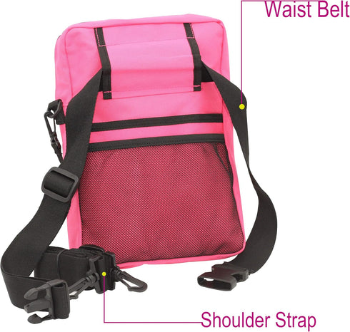Tuhaoge Multifunctional Nurse Storage Bag, Practical Waist Bag, Nurse Pocket Storage Bag, Rose Red