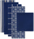 DII Assorted Woven Kitchen Set, 5 Piece, Nautical Blue, Dishtowel 18x28, Dishcloth 13x13