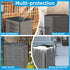 Qualward Full Mesh Central Air Conditioner Cover with Detachable Waterproof Top, 32×32×36 Inch