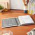 C.R. Gibson Gray Leatherette Lined Recipe Notebook, 11'' x 12''