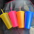 Suertestarry 10 pack) Tumbler with Straw and Lid,Water Bottle Iced Coffee Travel Mug Cup,Reusable Plastic Cups,Perfect