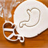 Set of 3 Gastrointestinal Anatomy Cookie Cutters (Intestines, Liver, Stomach) - Bakerlogy