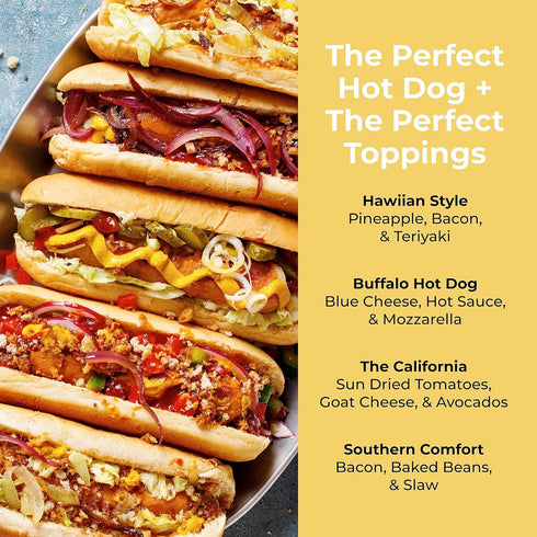 Nostalgia Pop-Up 2 Hot Dog and Bun Toaster - Works with Chicken, Turkey, Veggie Links, Sausages
