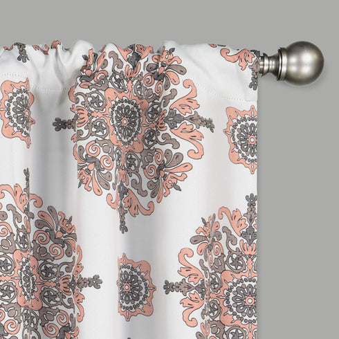 ECLIPSE Olivia Modern Farmhouse Room Darkening Thermal Window Curtain, 37" x 95", Cameo (1 Panel)