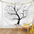 Lunarable Mathematics Room Tapestry King Size, Math Tree Branches Complex Formulas Print, Wall Hanging Bed Cover 30" X