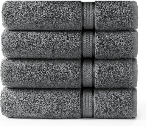 COTTON CRAFT - 4 Pack -Ultra Soft Oversized Extra Large Bath Towels