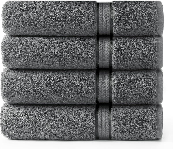 COTTON CRAFT - 4 Pack -Ultra Soft Oversized Extra Large Bath Towels