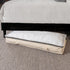 Household Essentials Cotton Canvas Under Bed Storage Bag for Clothing and Linen, Natural