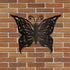 CREATCABIN Butterfly Metal Wall Art Decor, Black Iron Hanging Ornament, Wall Sculpture Gift for Home Office