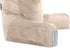Cozy Husband Pillow Medium Cover Aspen Edition Cowboy Taupe, Reversible Microfiber to Microsuede, Side & Back Pockets