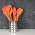 Chef Craft Premium Silicone Basting Spoon, 11 Inch, Orange Color
