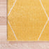 Unique Loom Trellis Frieze Collection Area Rug - Geometric (Yellow/ Ivory, 3' Square)
