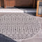 Unique Loom 3' 3" Round Outdoor Trellis Collection Area Rug, Tribal Trellis, Gray/Black