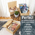 Milli's Product Set 3 Wicker Storage Baskets Hand Woven with Lids of (Large, Medium, Small) for Organizing Clothes