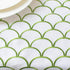 The White Petals Green Dresser Scarf Table Runner, 14x48 inch | Fabric Lined, No Fray Edges | Home, Kitchen, Wedding