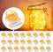 MUMUXI 24 Pack 7.2ft Fairy Lights Battery Operated String Lights, 20 Mini LEDs for Wedding Party Decorations