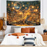 Xguatan 60X40IN Fantasy Library Tapestry, Mysterious Forest Tree Magic Bookshelf Aesthetic Tapestries , Witchy