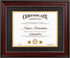 GraduatePro 8.5x11 Diploma Frame with Black Over Gold Mat, CPA License Frame, UV Protection Acrylic, Mahogany with Gold