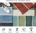 DII Chindi Home Collection Handwoven Multicolor Area Rag Rug, 3' Round with Fringe, Multi-Color