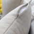 Kevin Textile Supersoft Linen Cushion Covers, Set of 2 Square Throw Pillows for Couch, 50x50 cm, Light Beige