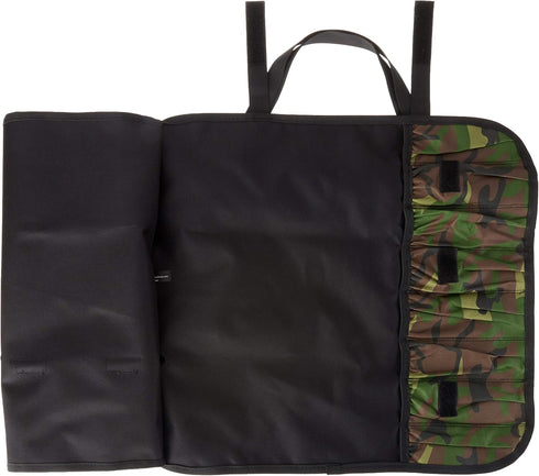 Mercer Culinary 7-Pocket Knife Roll Storage Bag in Camouflage