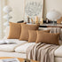 Kevin Textile Decorative Throw Cushion Covers Set of 2, Farmhouse Cushion Case Indoor Outdoor, 22 x 22 inches (Hazel