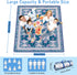 Supfitness (60"x 80") Sandproof,3-Layer Packable Extra Large Picnic Blankets Waterproof Foldable Beach Blanket