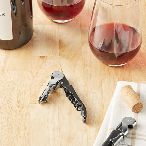 Mercer Culinary Packaged Waiter's Corkscrew, Black, 2 Pack