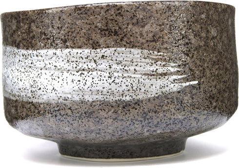 Japanese Handcrafted Matcha Tea Bowl - Brown Hagoromo Chawan, Authentic Pottery for Tea Ceremony