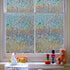 Beautysaid 3D Rainbow Prism Window Clings - Stained Glass Privacy Film, Heat Blocking, 17.5x78.7in (Brown)