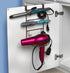 Spectrum Diversified myBella 4-Tier Over-The-Cabinet Station with Blow Dryer Holder, Bronze Hair Tool Storage Hooks