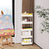 5 Buzowruil Rolling Storage Cart Tier Organizer Mobile Shelving Unit Storage Rolling Utility Cart with Wheels