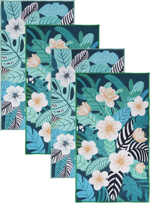 EYHIZP Waffle Kitchen Towels Set of 4 Pack 15.7" x 27.6" Quick Dry
