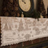 Heritage Lace 60" X 20" White Sleigh Ride 4-Way Mantle Scarf