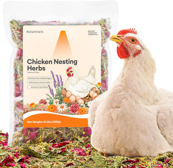 BUCATSTATE Chicken Nesting Herbs 21.1oz, Nesting Herbs for Chicken Coop with 10