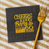 Crisky Cheers to 60 Years Napkins, Black and Gold, 60th Birthday Decorations, 60 PCS, 3-Ply