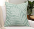 Fern Leaves Embroiderd Decorative Square Accent Throw Pillow Cover - Sofa, Chair,