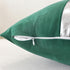 TAOSON Pack 2 1220 Inch of Velvet Decorative Throw Pillow Covers Navy Blue Patchwork with Silver Striped Leather Pillow