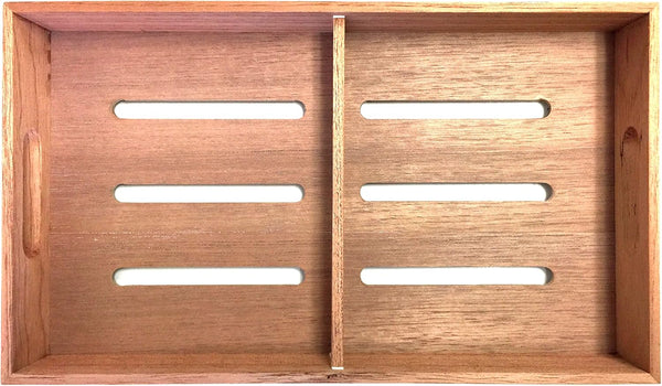 F.e.s.s. Fess Storage Versatility Cedar Tray - with Adjustable Divider