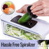 Fullstar Mandoline Slicer, Cheese Grater, Vegetable Spiralizer & Slicer for Cooking & Meal Prep (6 in 1)